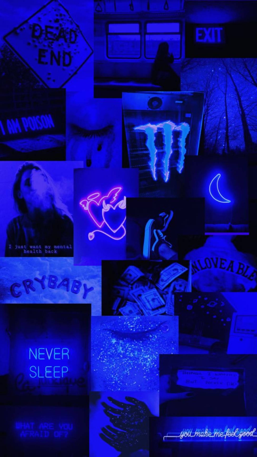 Dark Blue Background Wallpaper