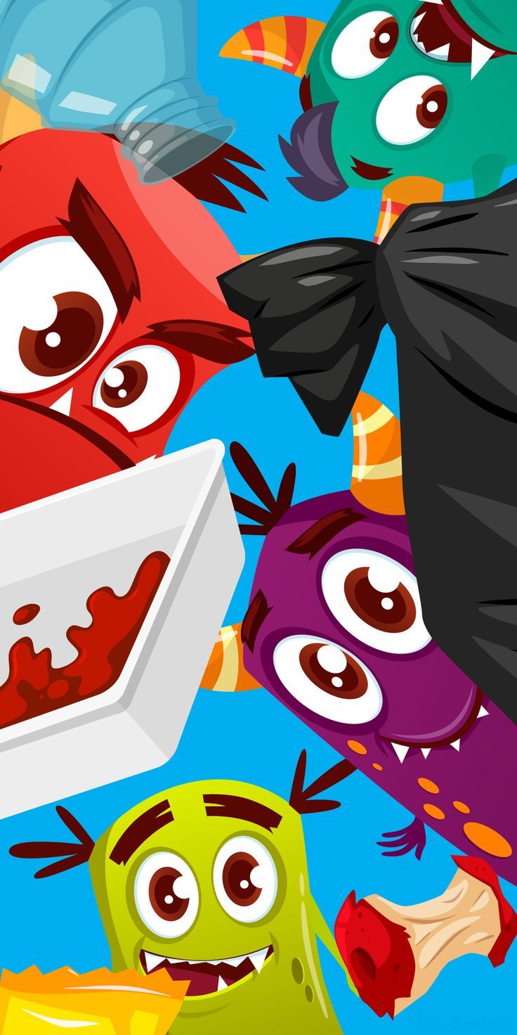 Germs Background For Smartphones Follow Daily