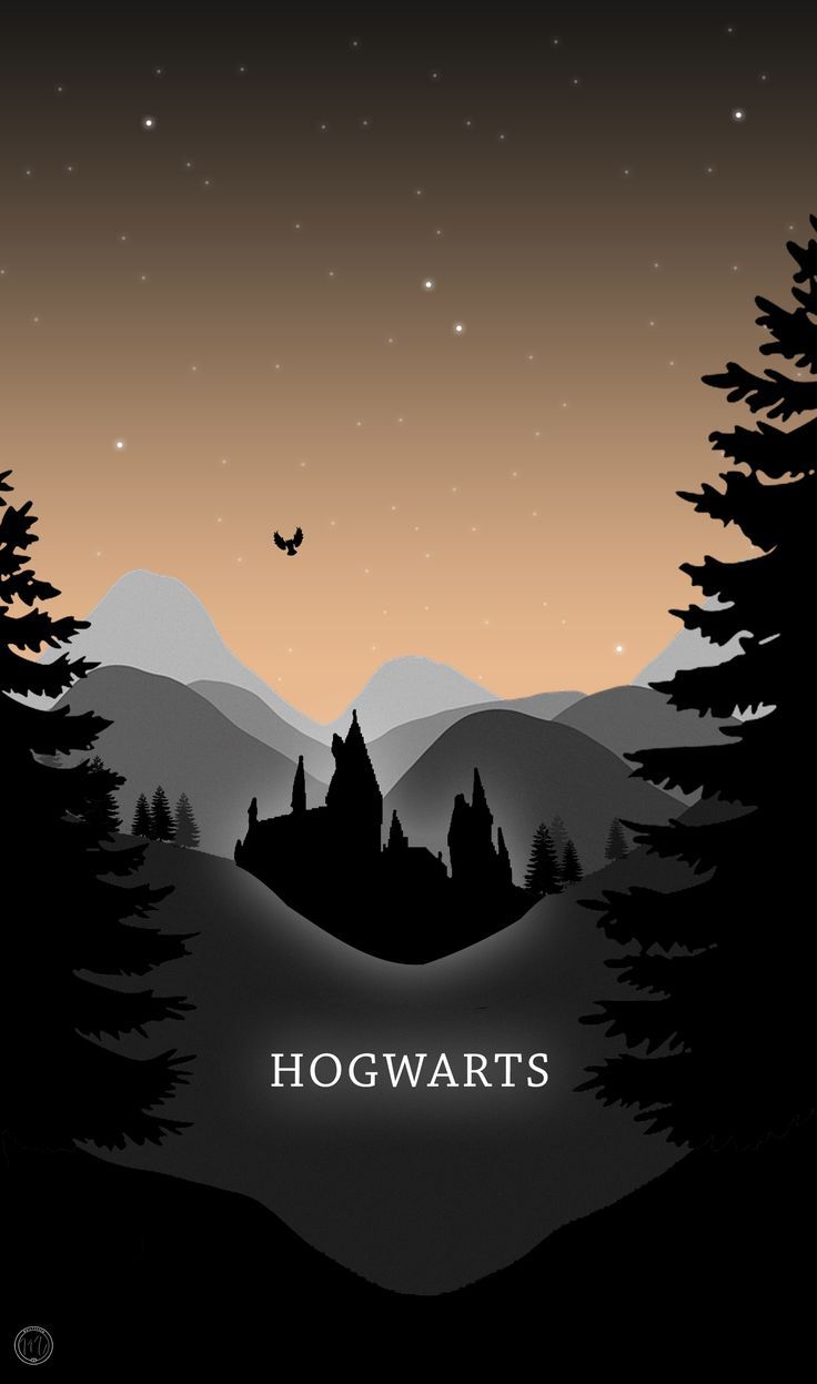 Hogwarts Phone Wallpaper Harry Potter Inspired Illustration