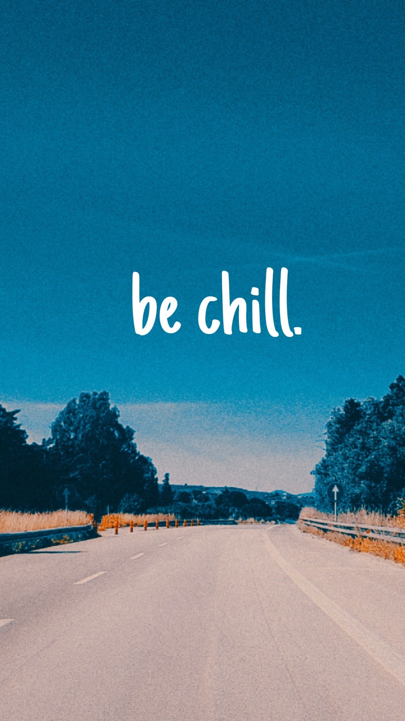 Be Chill Wallpaper Blue Aesthetic Pastel