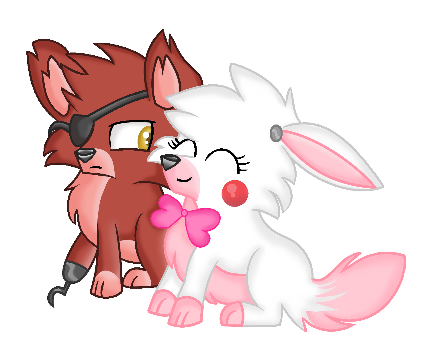 Foxy And Mangle Happy Valentine S Day By Loopscratch