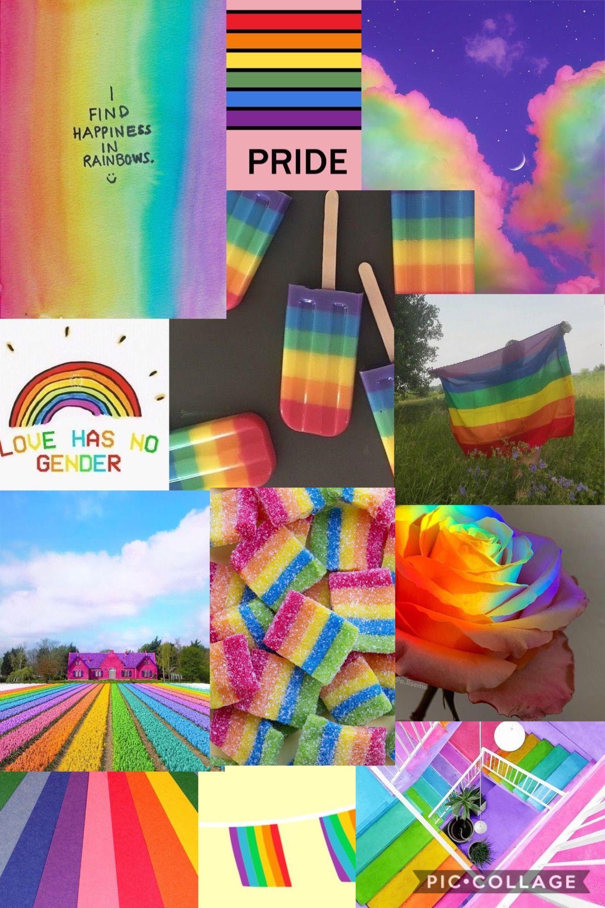 Rainbow Pride Aesthetic Wallpaper iPhone
