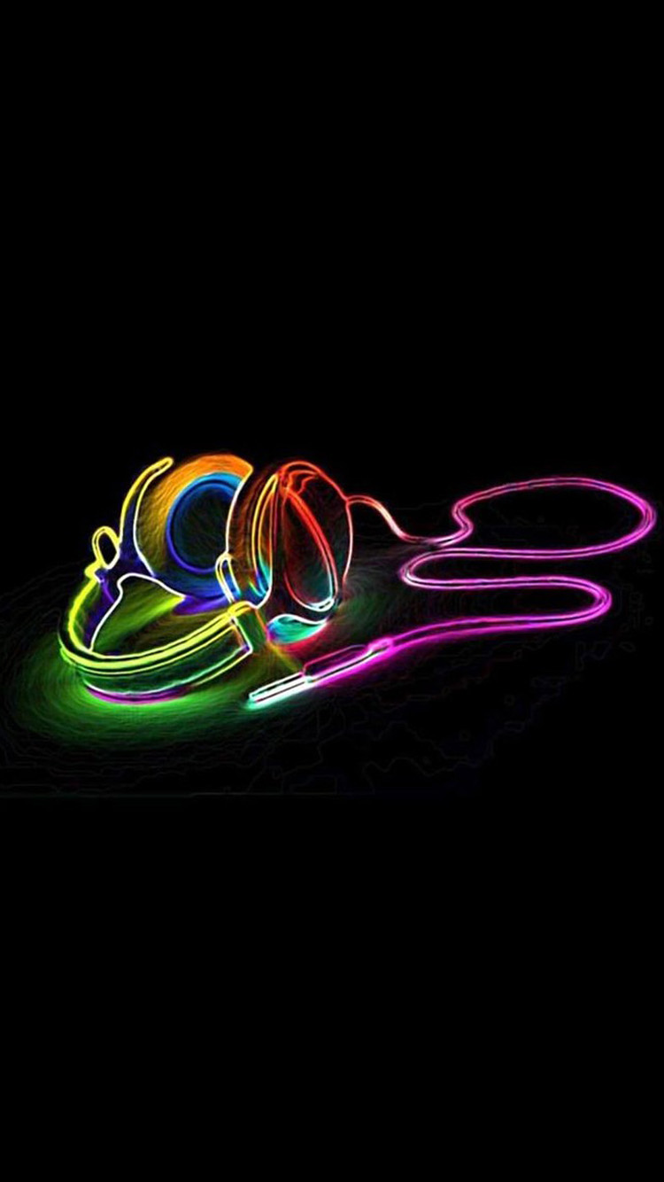 3d Color Earplugs iPhone Wallpaper HD