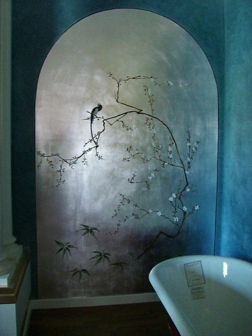 Faux Walls Silver Leaf Archway And Asian Tromp L Oiel Make This