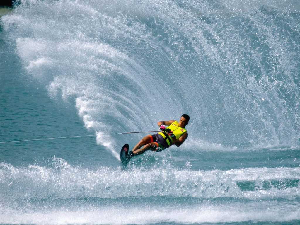 Slalom Water Skiing Wallpaper Local Attractions Willow Lake Bed