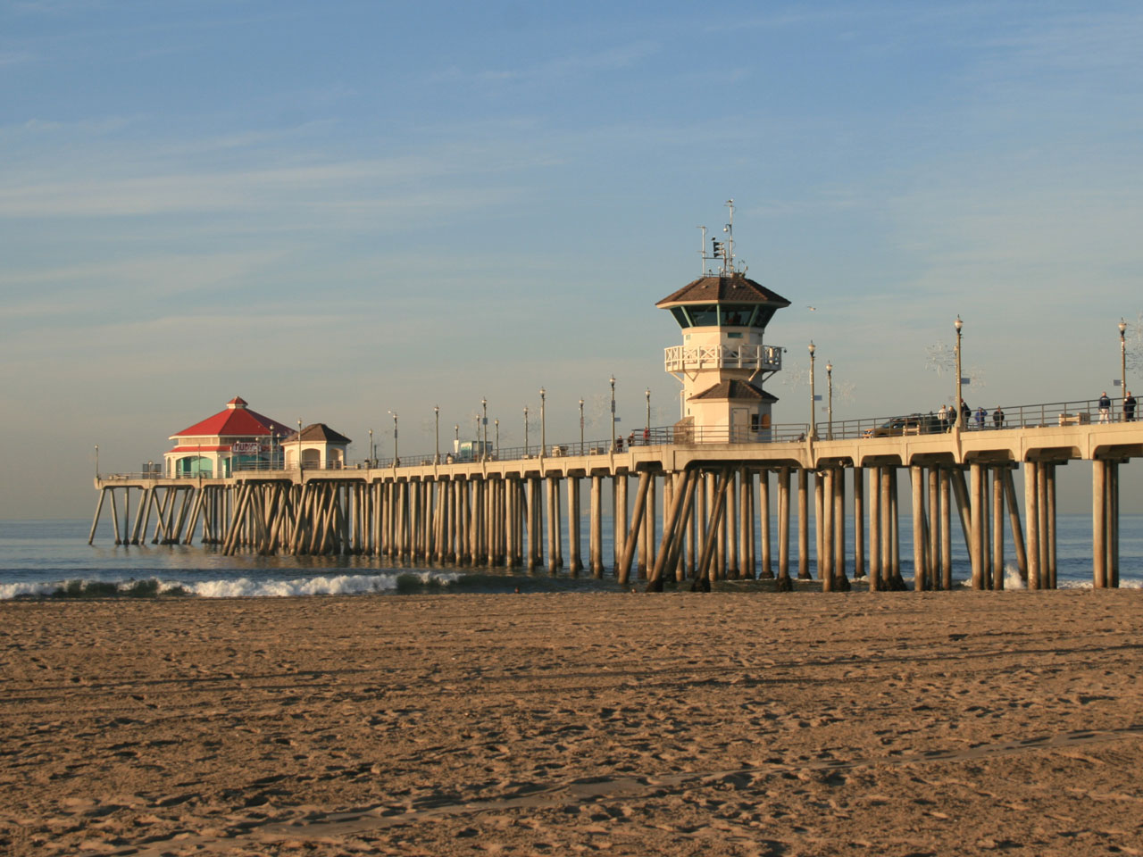 Huntington Beach Pier By Andrew Schmidt