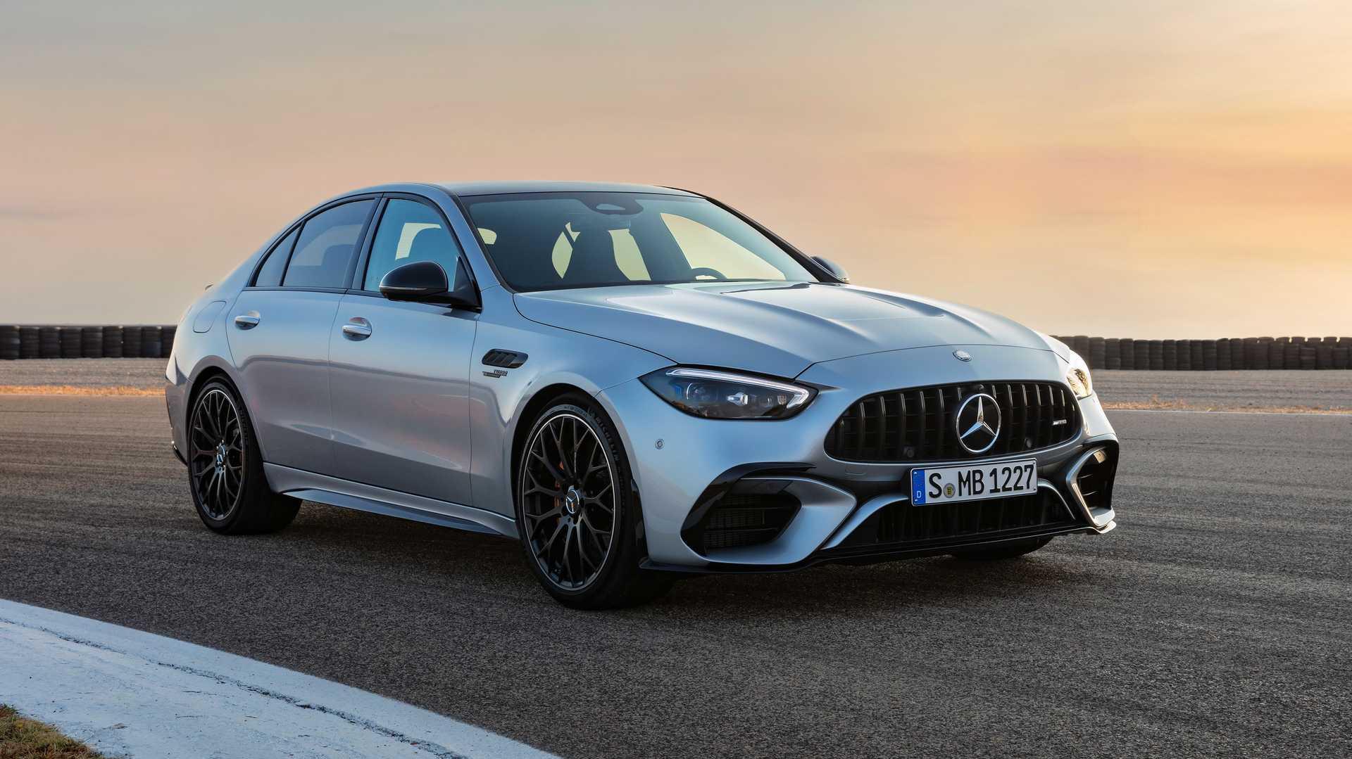 The New Mercedes Amg C63 S E Performance 0l Engine At Front