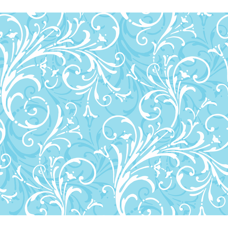 Sunworthy Blue Peelable Vinyl Prepasted Classic Wallpaper at 50+ Applying Prepasted