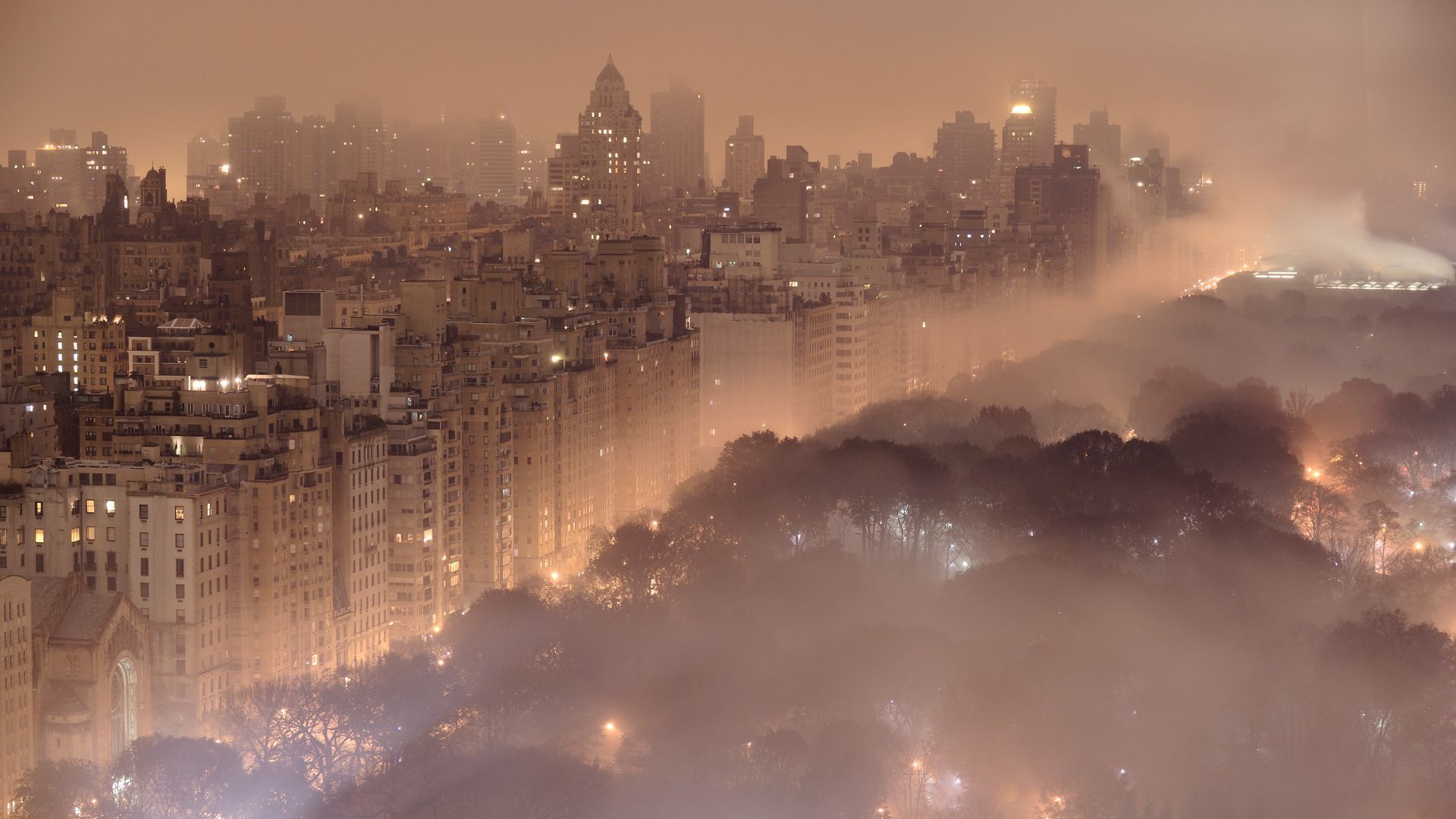 Fog Over New York City