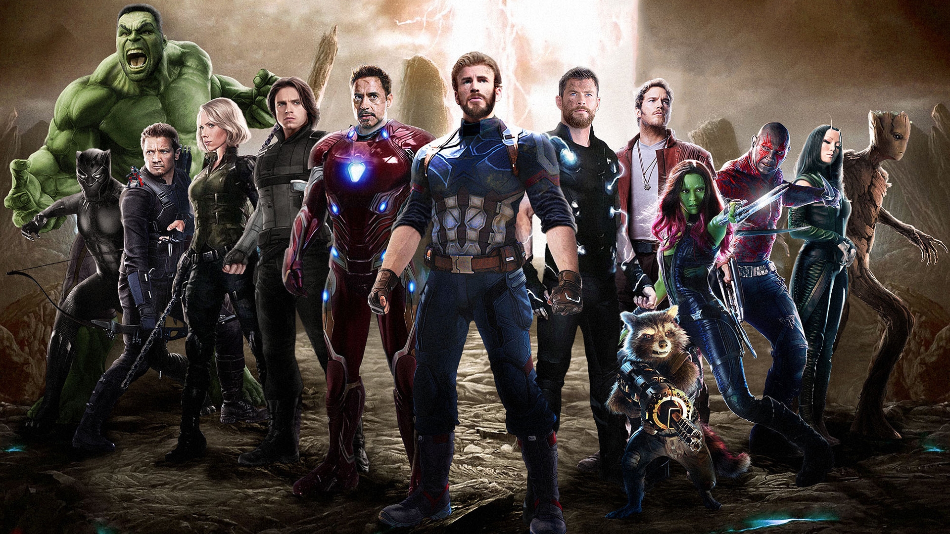 HD Avengers Infinity War Movie Cast