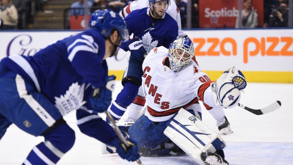 Hurricanes Turn To Zamboni Driver As Emergency Goalie Abc News