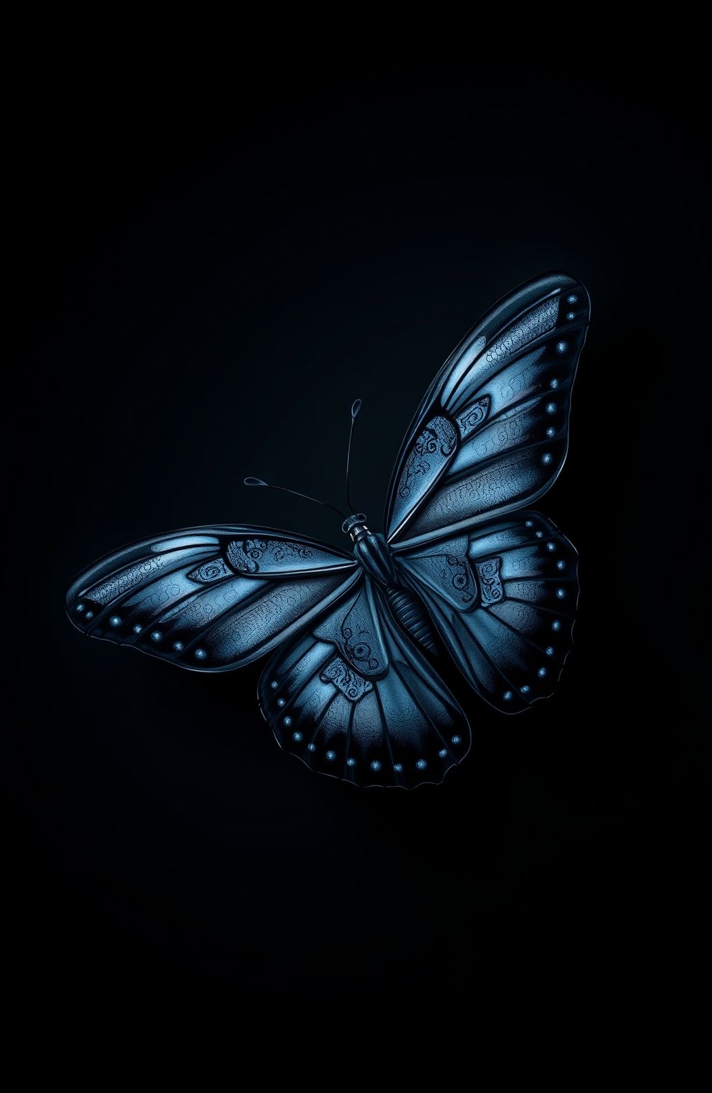 Black Butterfly Background Wallpaper