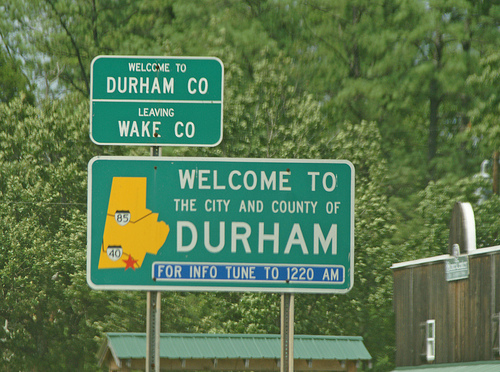 To Durham North Carolina Sign Pc Android iPhone And iPad Wallpaper
