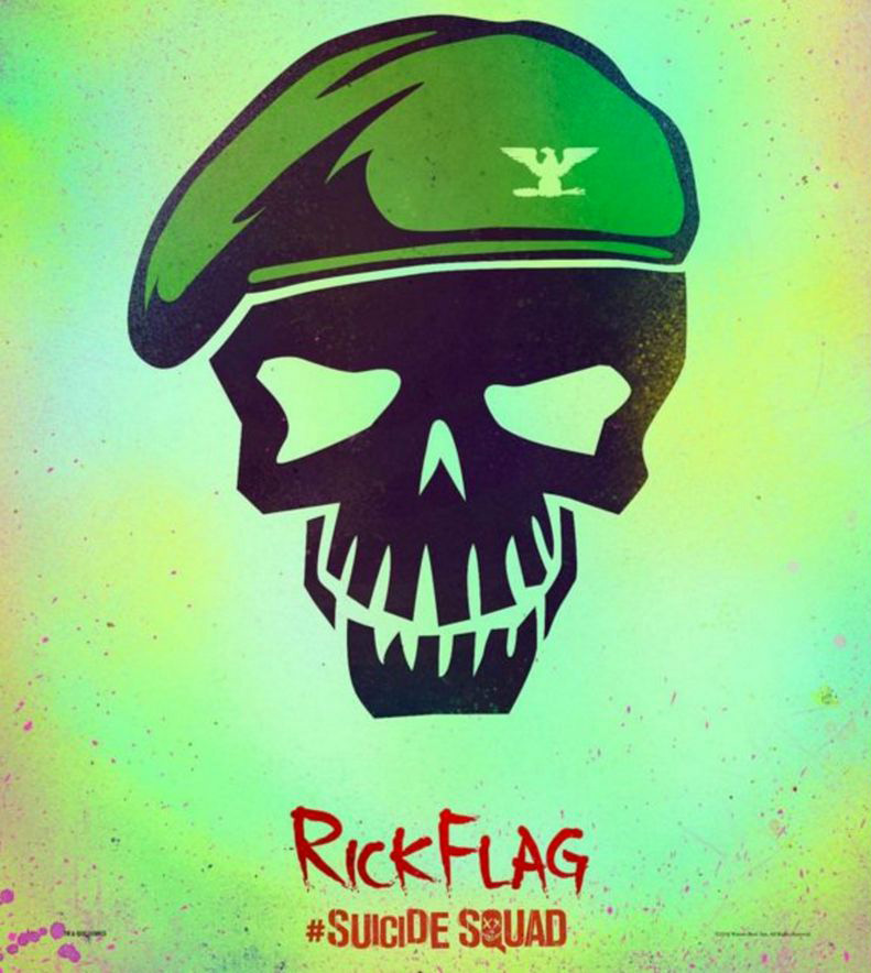 Suicide Squad Image Skull Poster Rick Flag HD