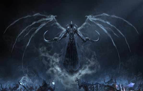 Malthael Reaper Angel Of Death Diablo Art Minions Wallpaper