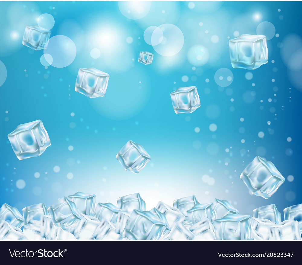 Ice Cube Abstract Background Royalty Vector Image