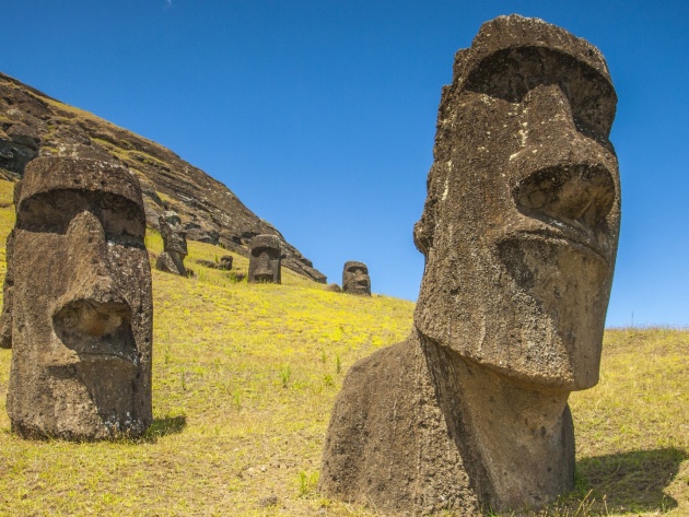 Wallpaper Moai Statues Of Easter Island Chile Photos And Walls