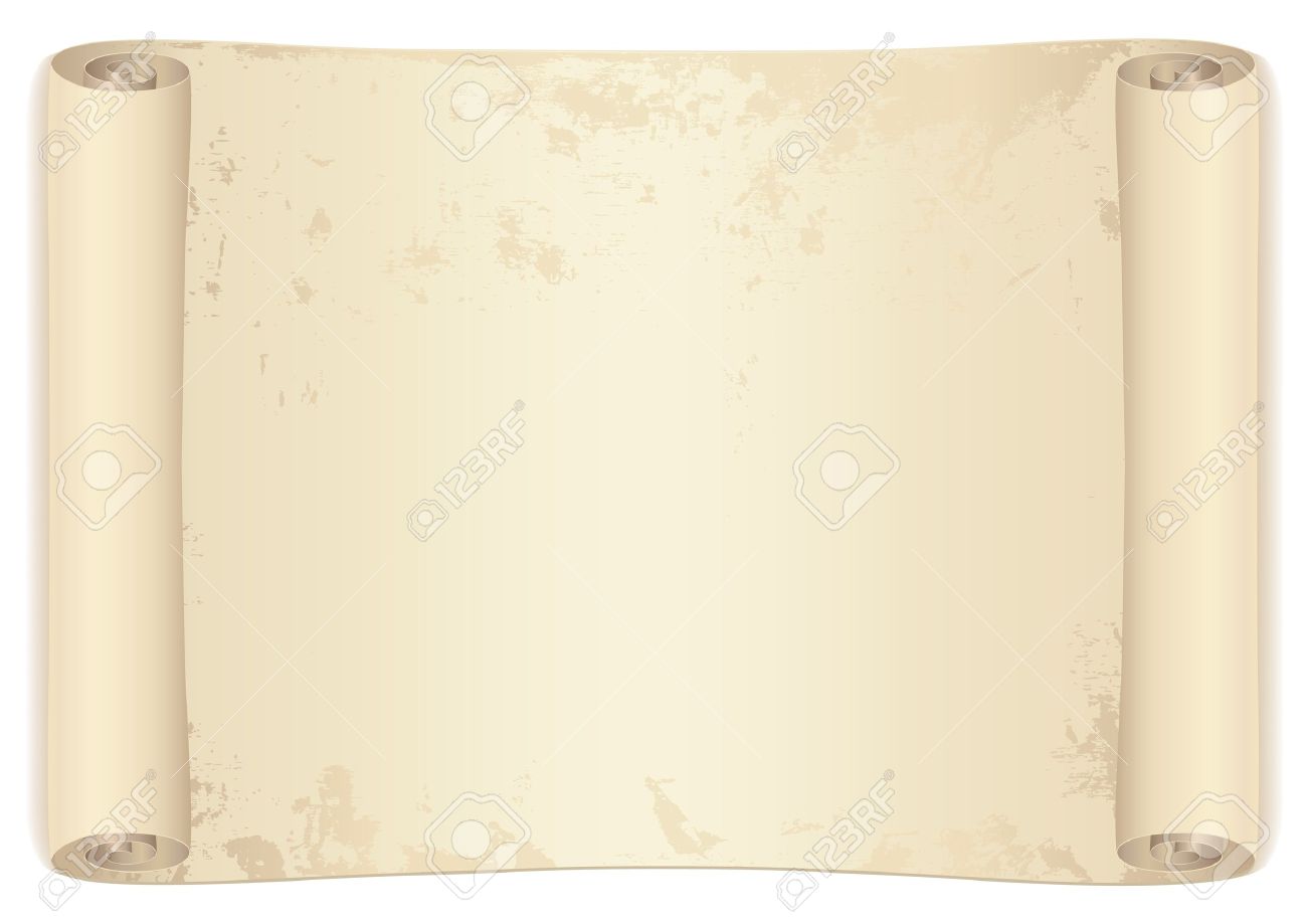 Scroll Old Treasure Map Parchment This Background Usable Royalty