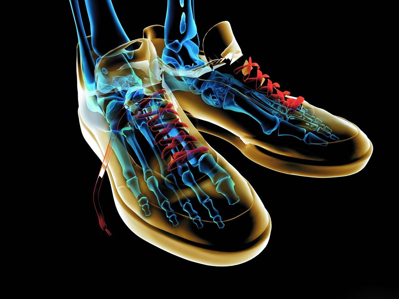 Real Wallpaper 3d Neon Shoes