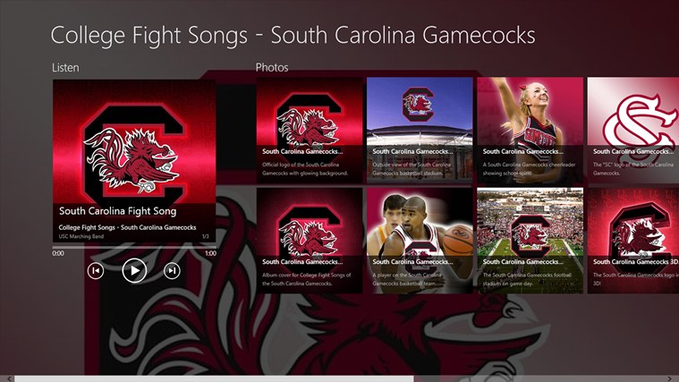 Carolina Gamecocks Album App For Windows In The Store