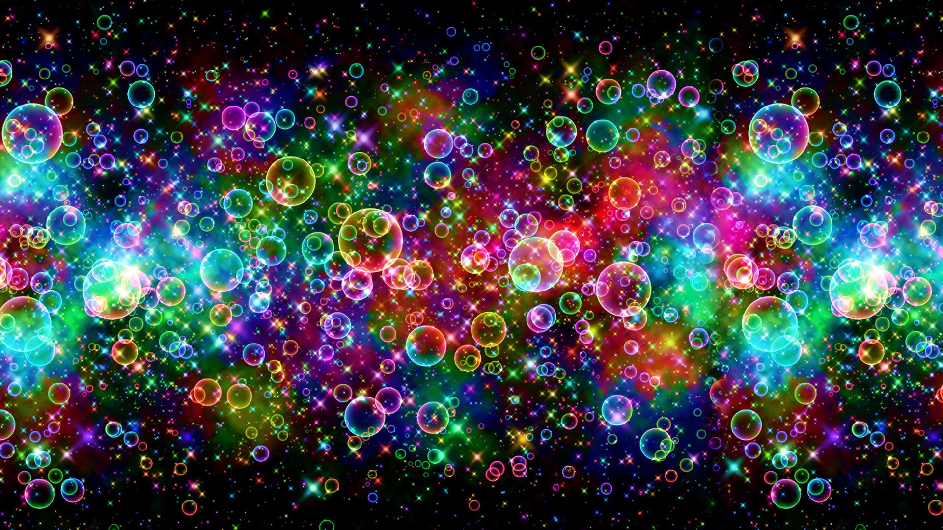 Colorful Bubbles Wallpaper For Desktop