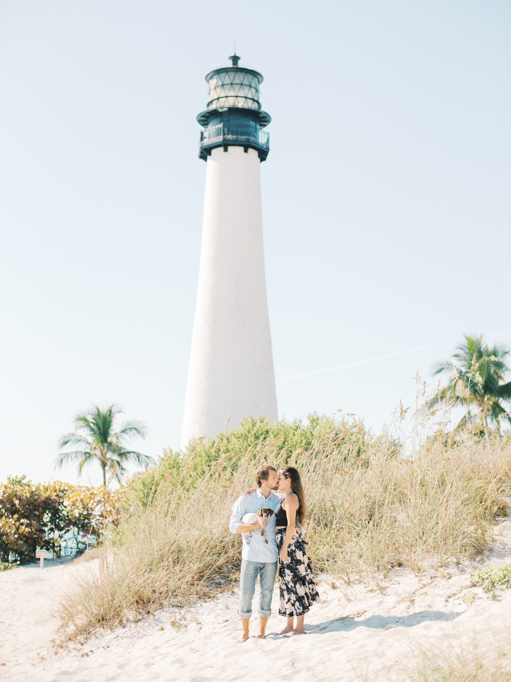 A Cape Florida Lighthouse Engagement Bajan Wed