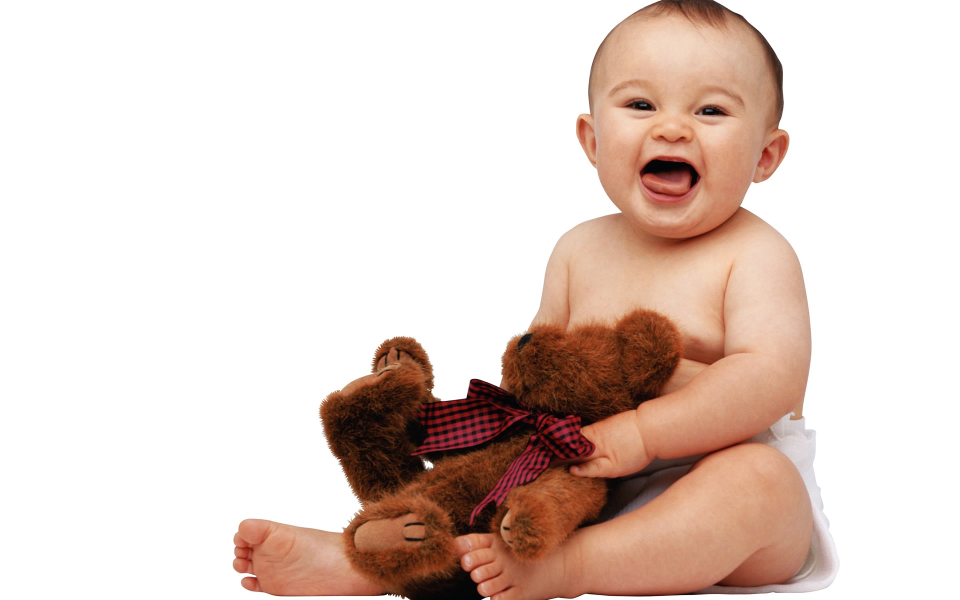 Cute Baby with Teddy Wallpapers HD Wallpapers 1920x1200