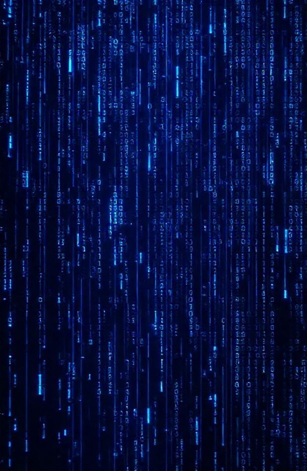 Blue Matrix Code Wallpaper Live