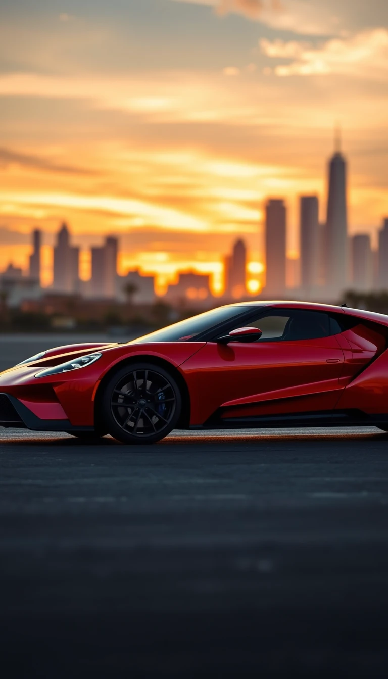Ford Gt Supercar Phone Wallpaper