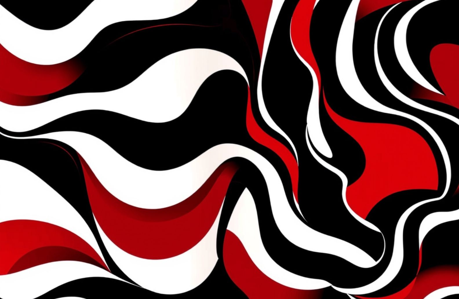 Red Black White Abstract Wallpaper