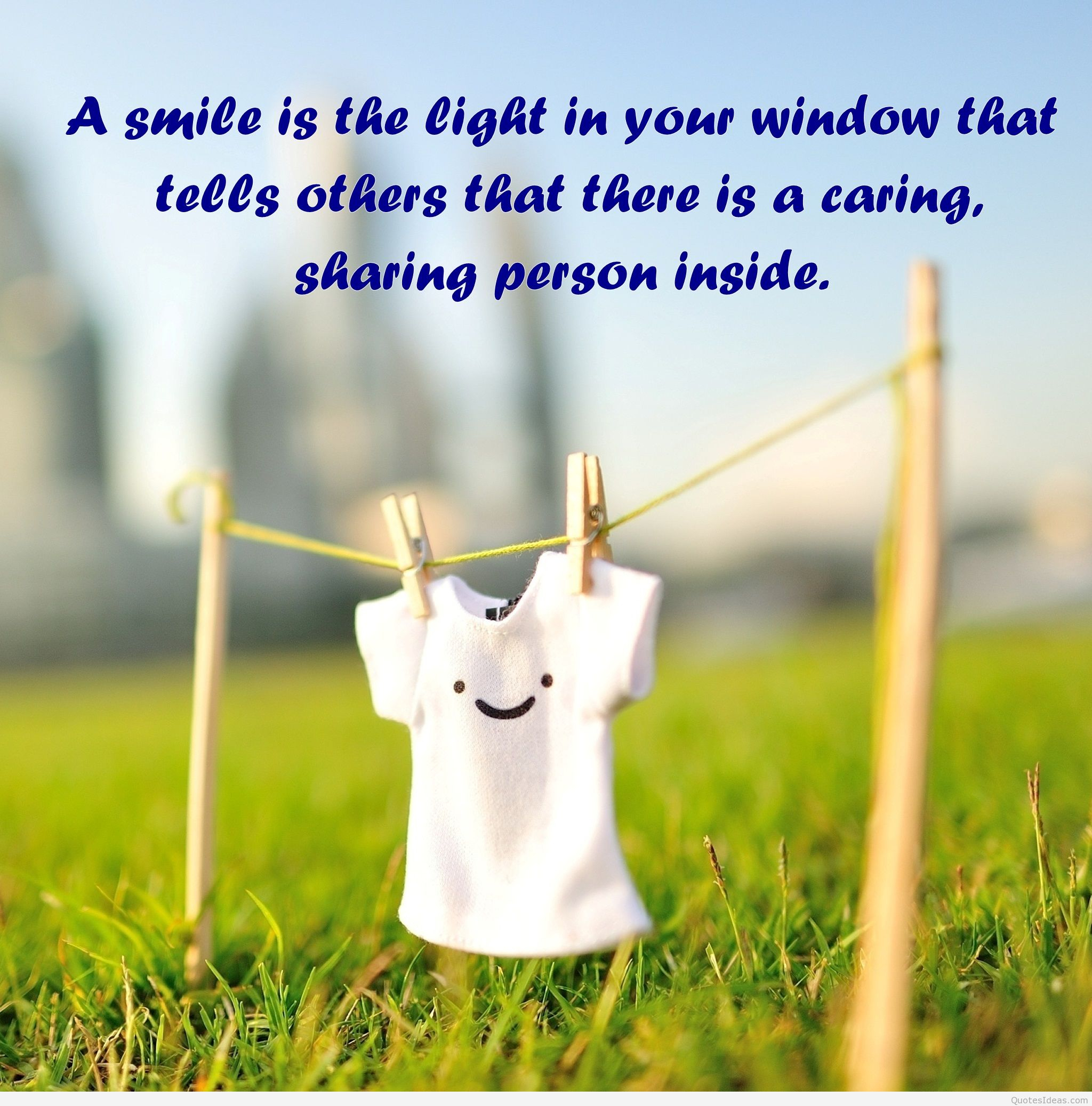 Quote About Smiles And Happiness Smile Quotes Wallpaper Image