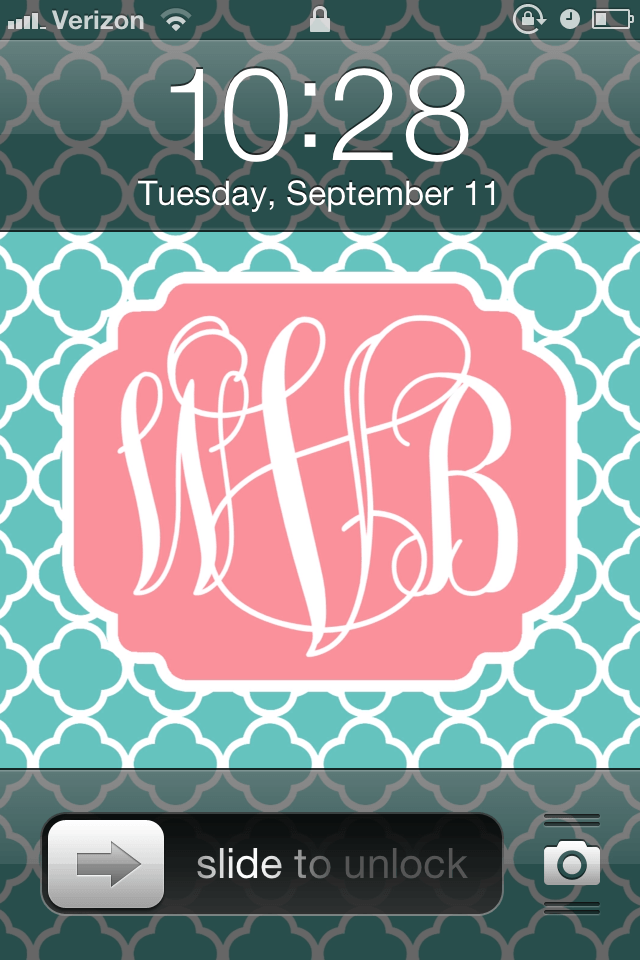  ladies How to make your own high quality monogram iPhone wallpaper