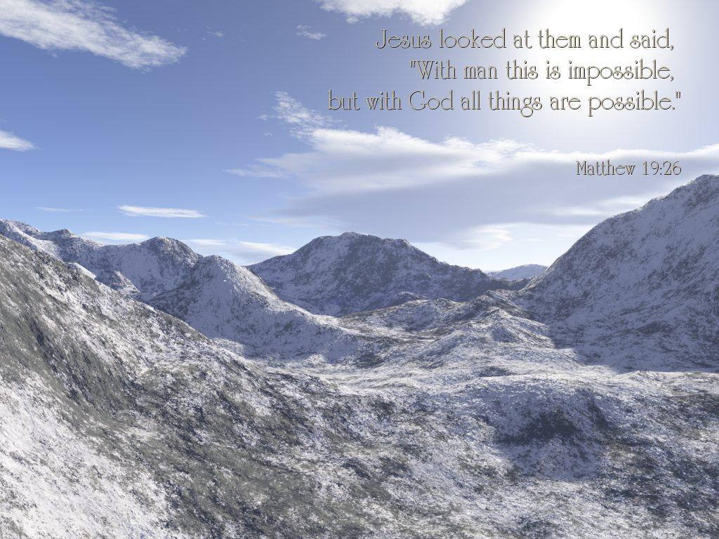With God All Things Are Possible Wallpaper  Sarah Titus