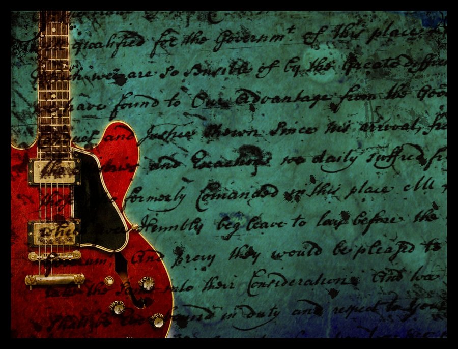 vintage guitar background