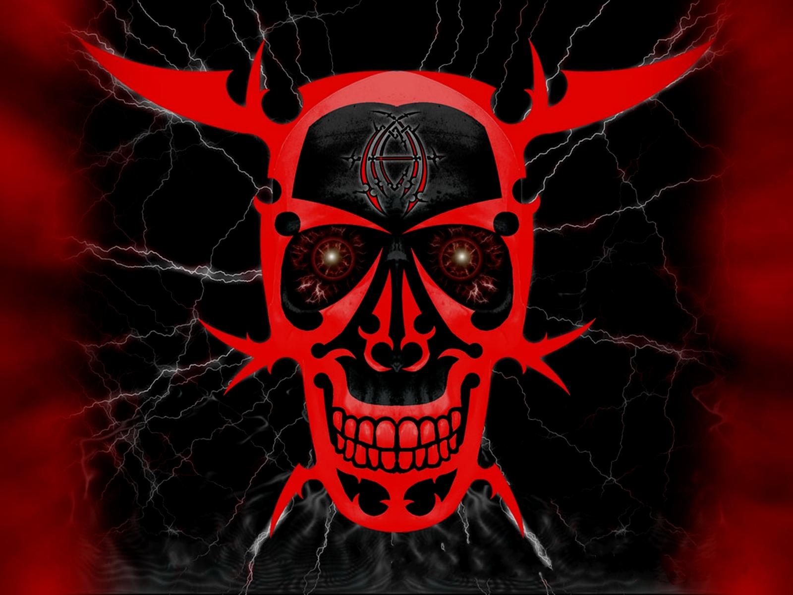 Skulls Dark Demon Satanic Satan Evil Occult F Wallpaper Background