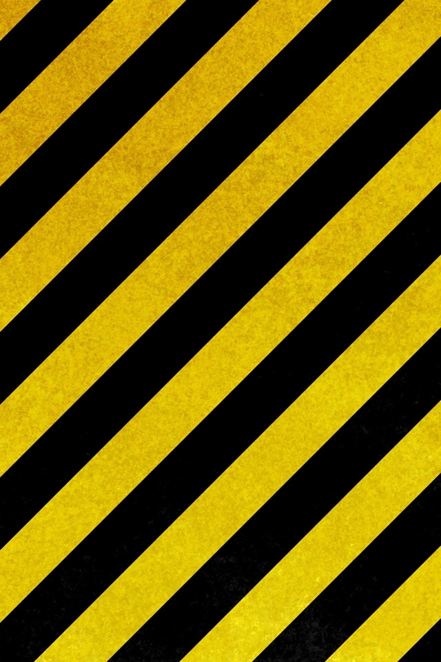 Warning Lines HD Wallpaper For iPhone 4s