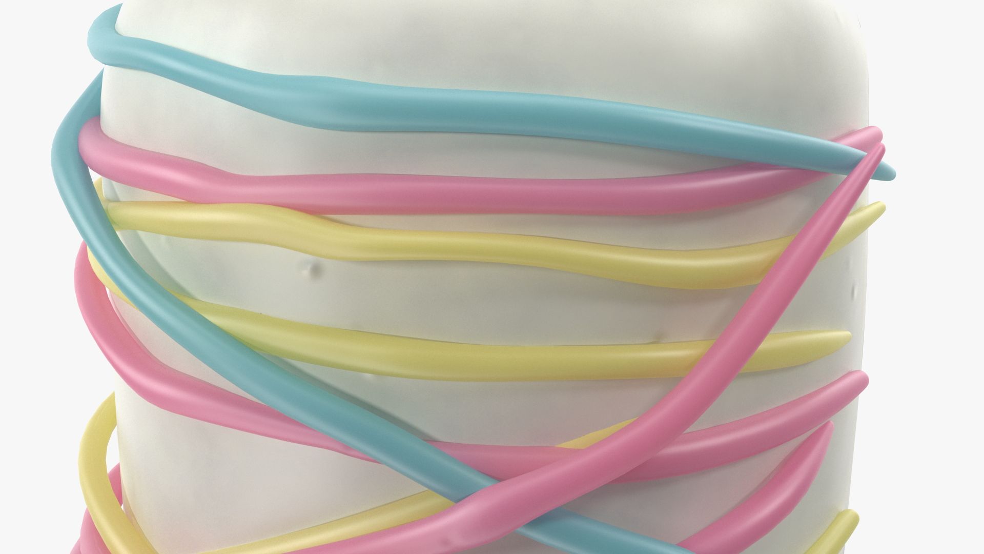 Shaped Marshmallows Collection 3d Model Wallpaper