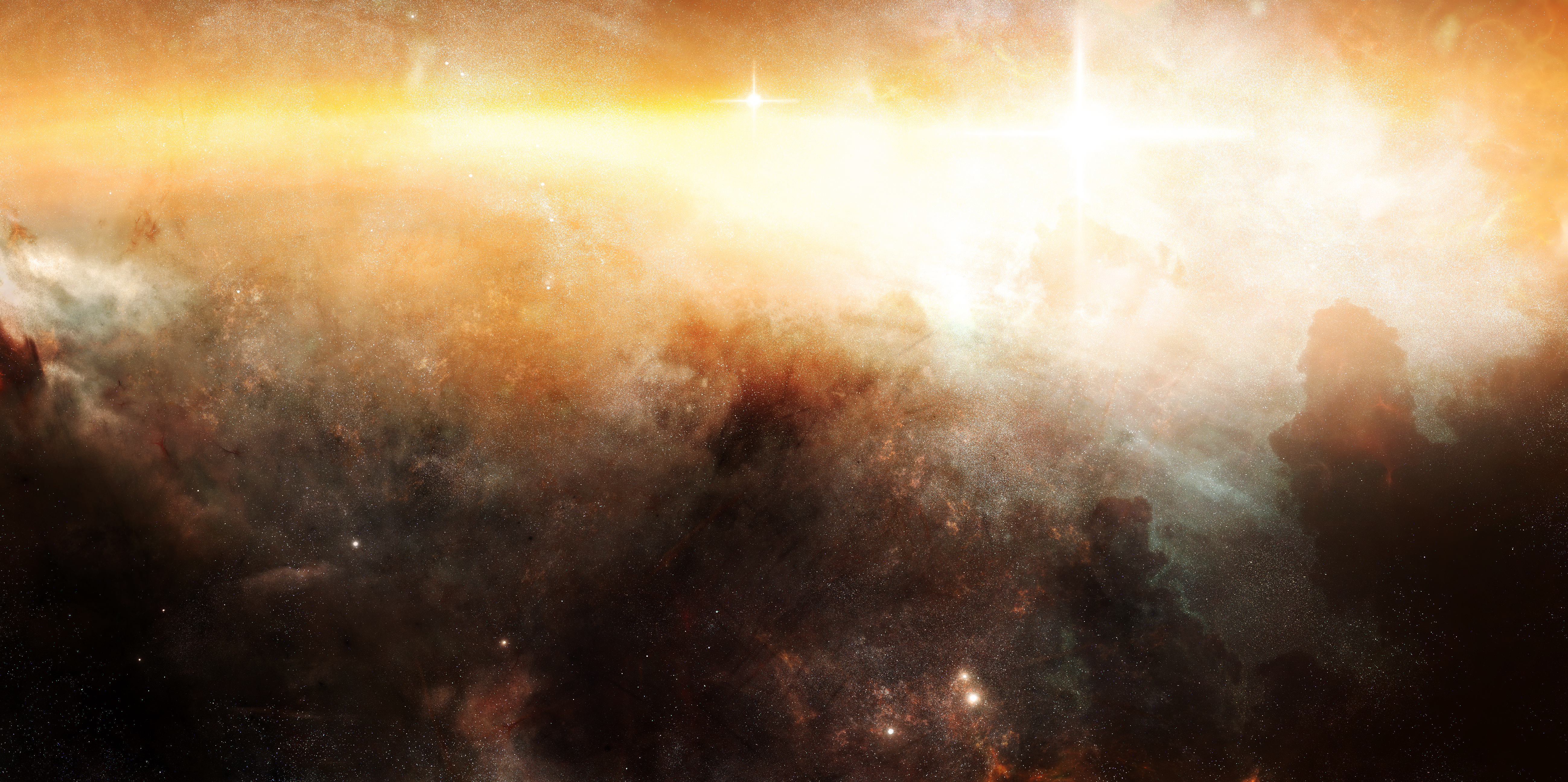 4k Wallpaper Space Nebula Star Cluster Interstellar Gas