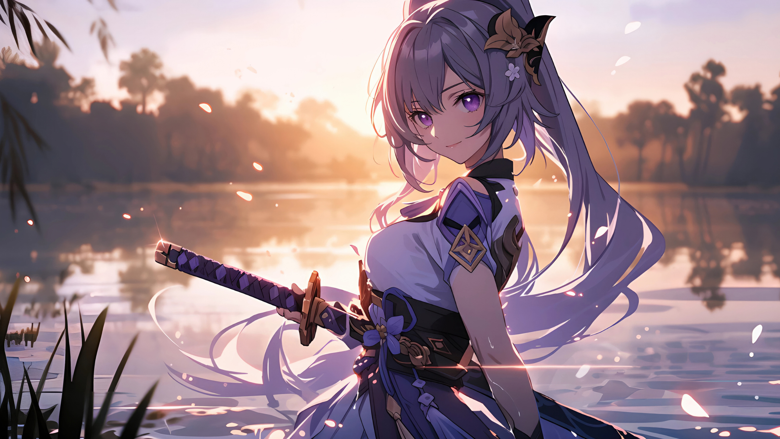 Keqing Genshin Impact 1440p Resolution HD 4k Wallpaper Image Photos And