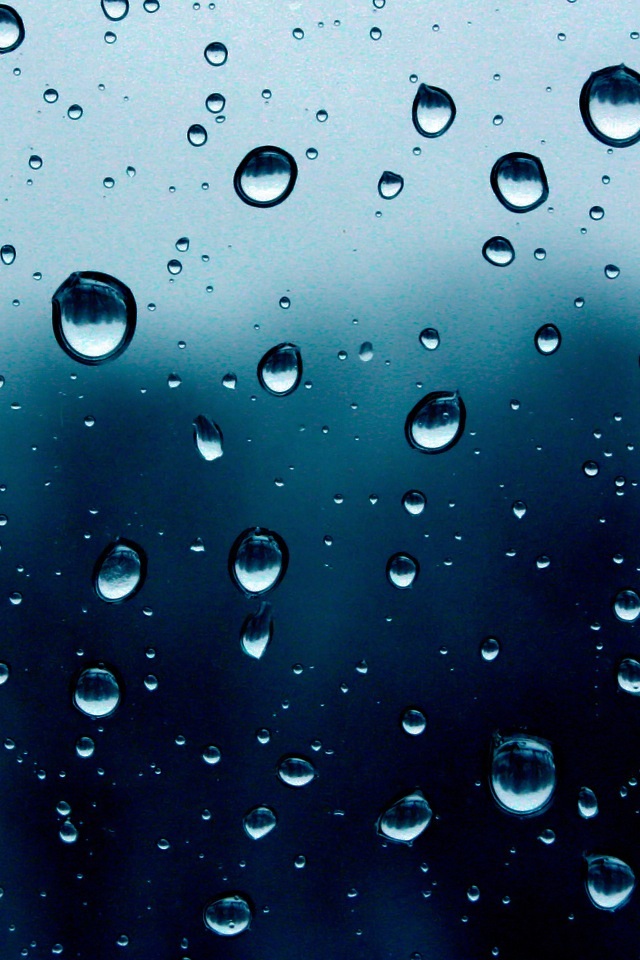 Deep Blue Water Droplets iPhone Wallpaper Background And Themes