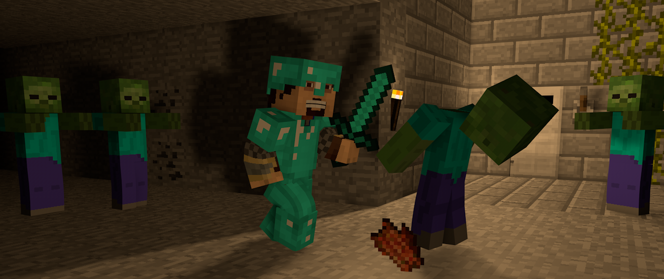 Deviantart More Like Minecraft Steve Kills Skeleton By Nyahbo1