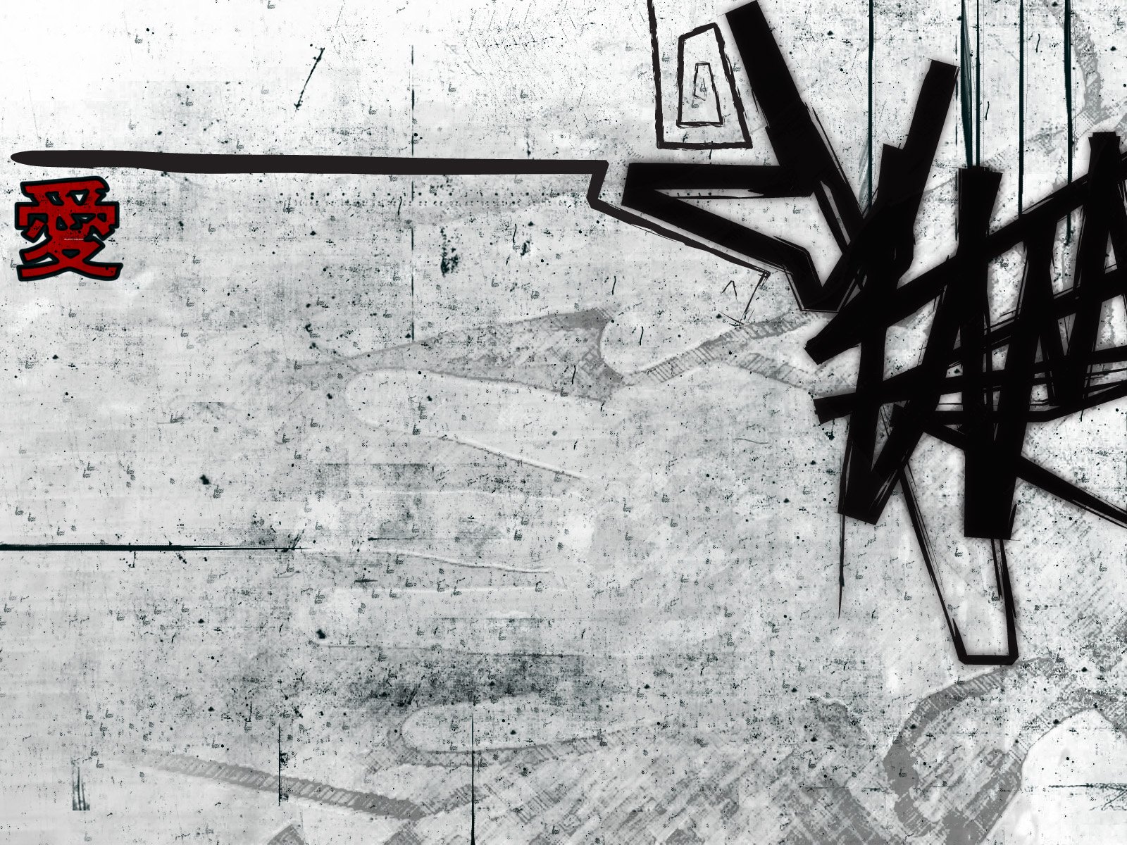 Black And White Graffiti Wallpaper