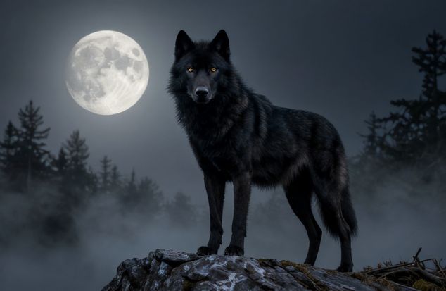 Black Wolf Wallpaper