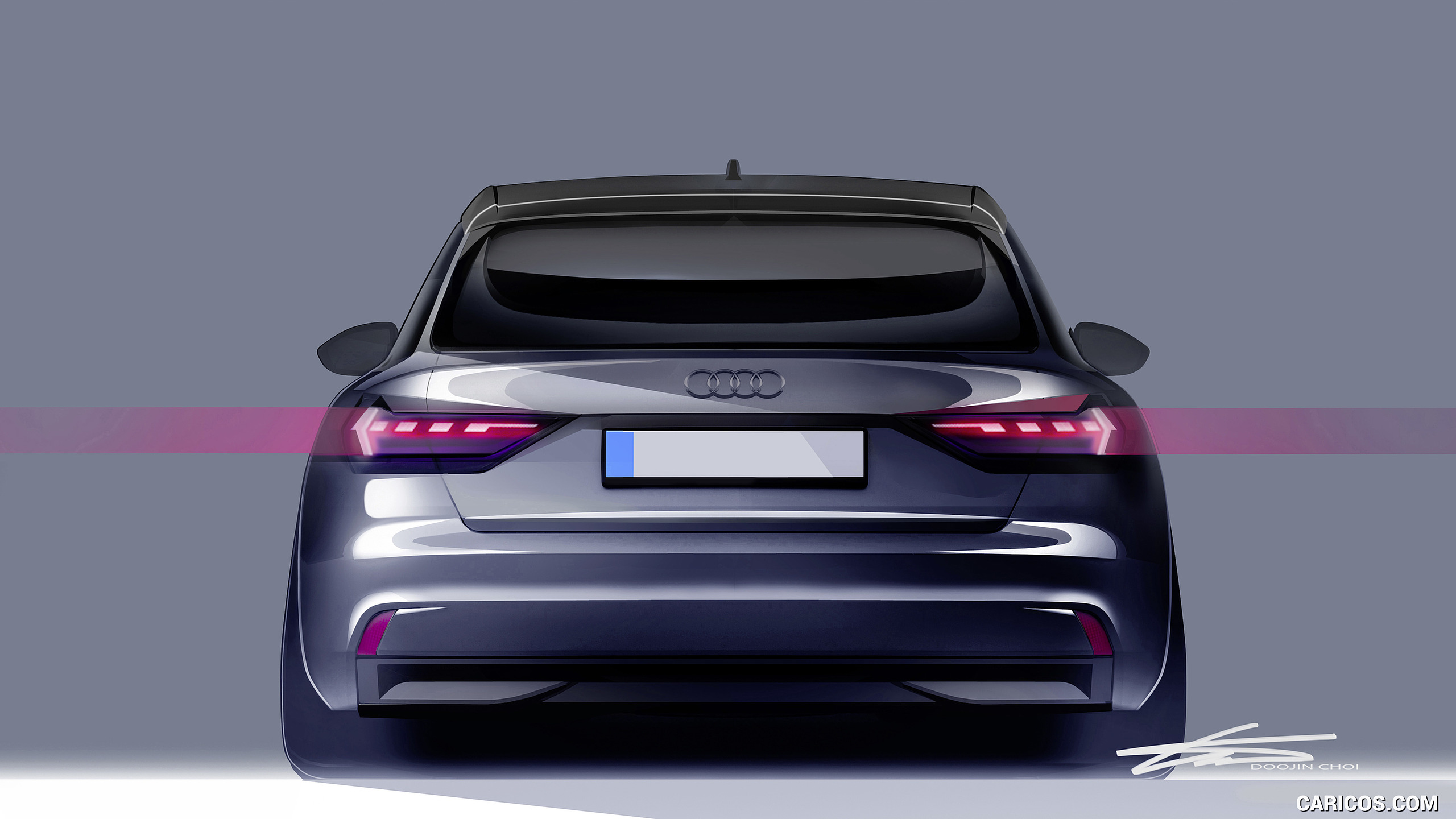 Audi A1 Sportback Design Sketch HD Wallpaper