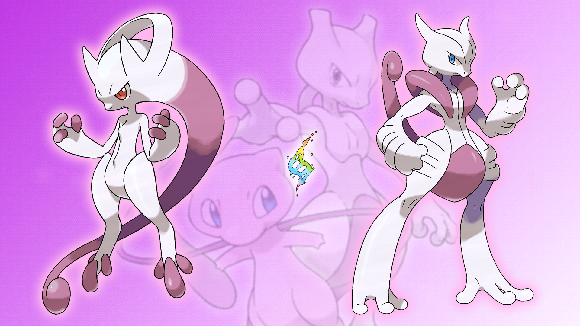 pokemon x and y mewthree mew mewtwo