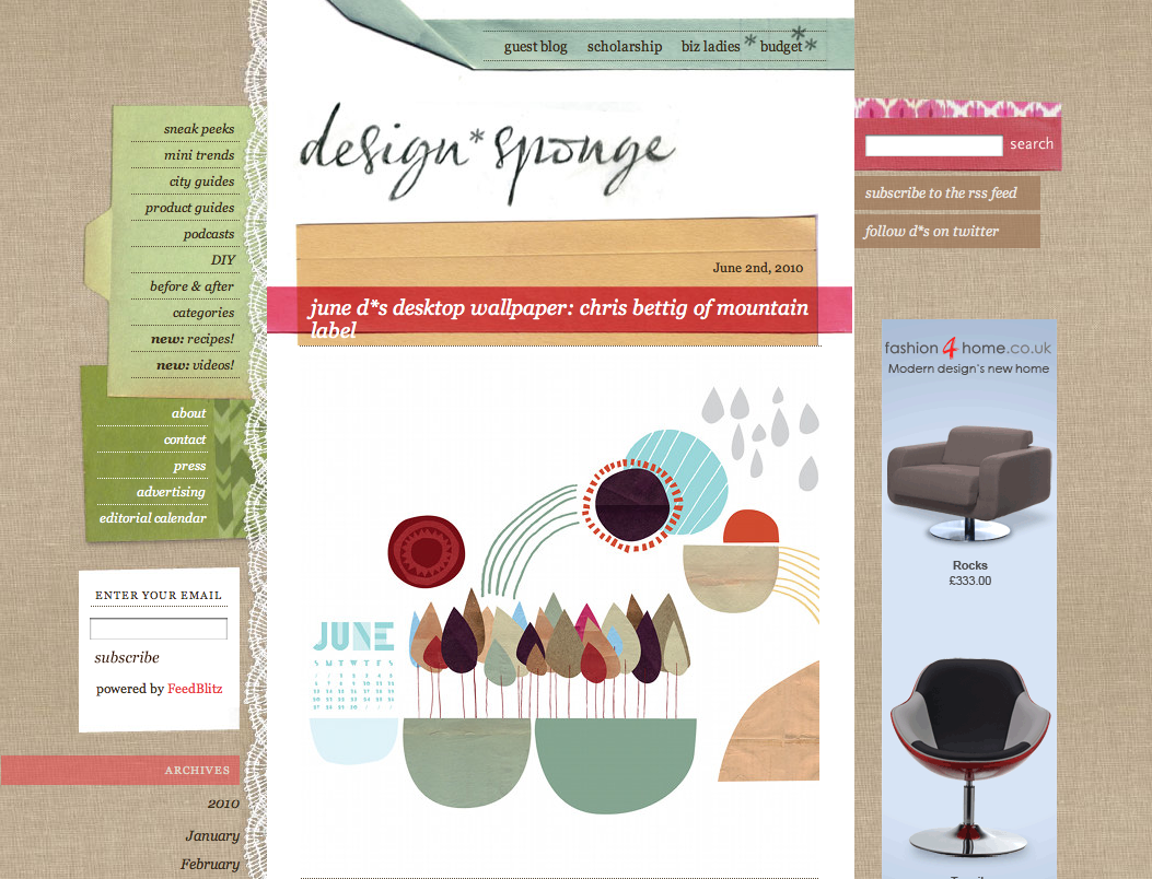 Themountainlabel Design Sponge Desktop Wallpaper