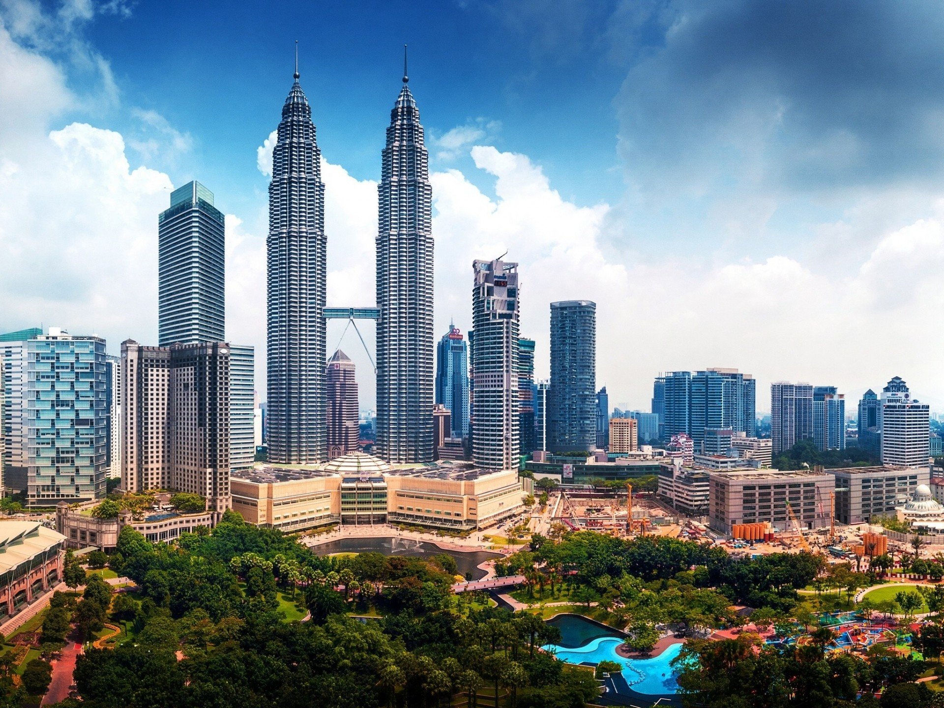 Malaysia Skyscraper Panorama Building Kuala Lumpur