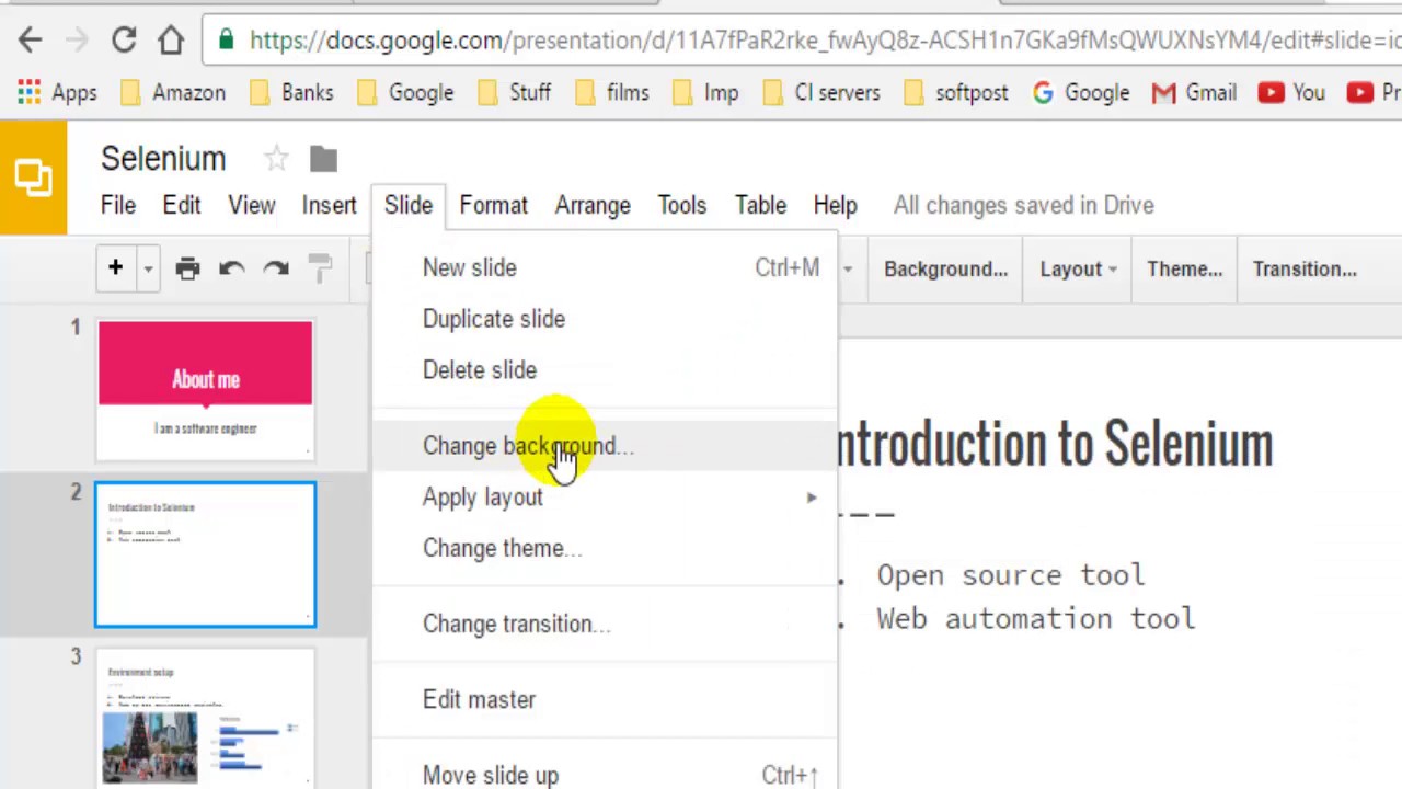How To Change Background Color And Image In Google Slides
