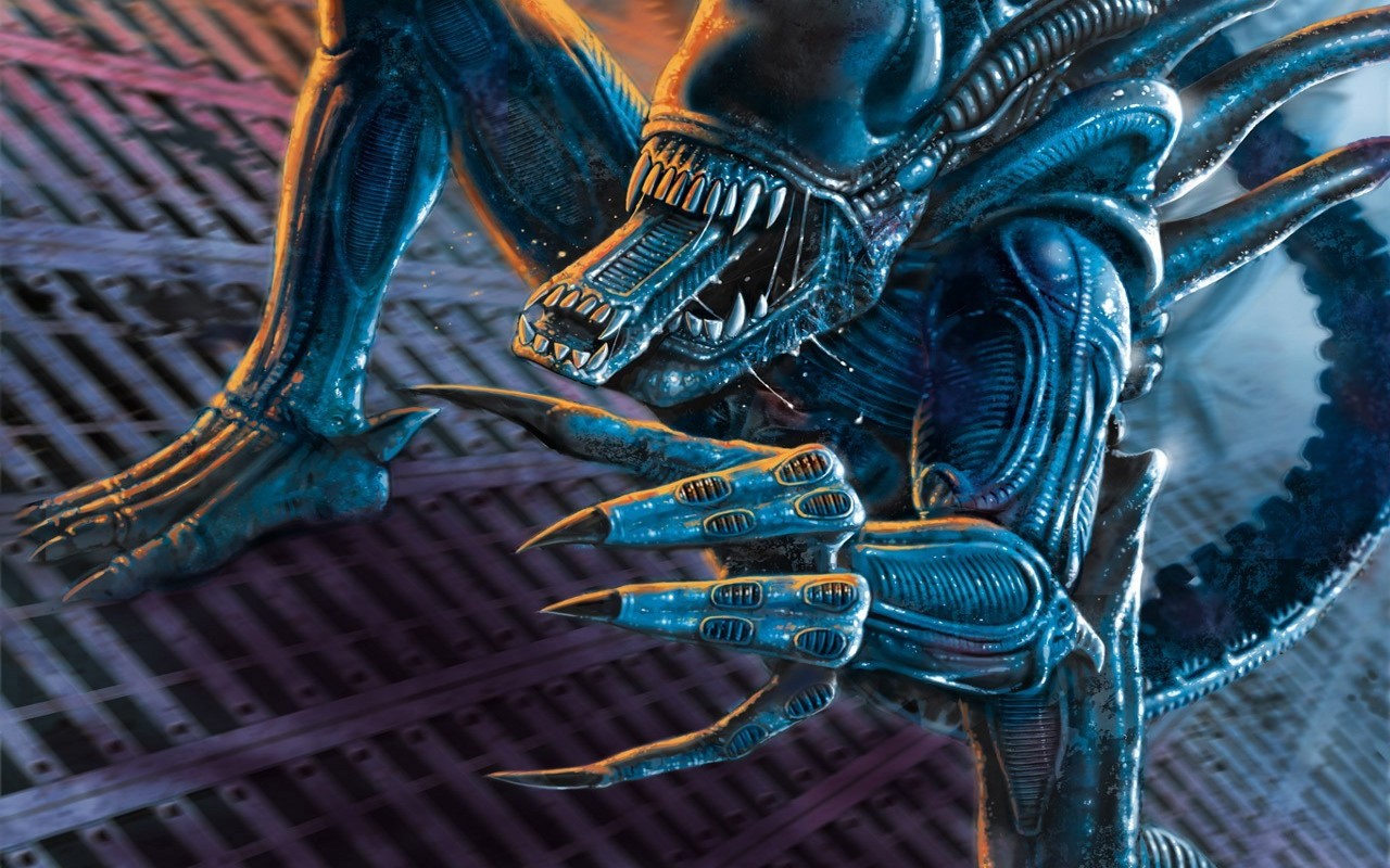 Aliens Vs Predator Wallpaper Stock Photos