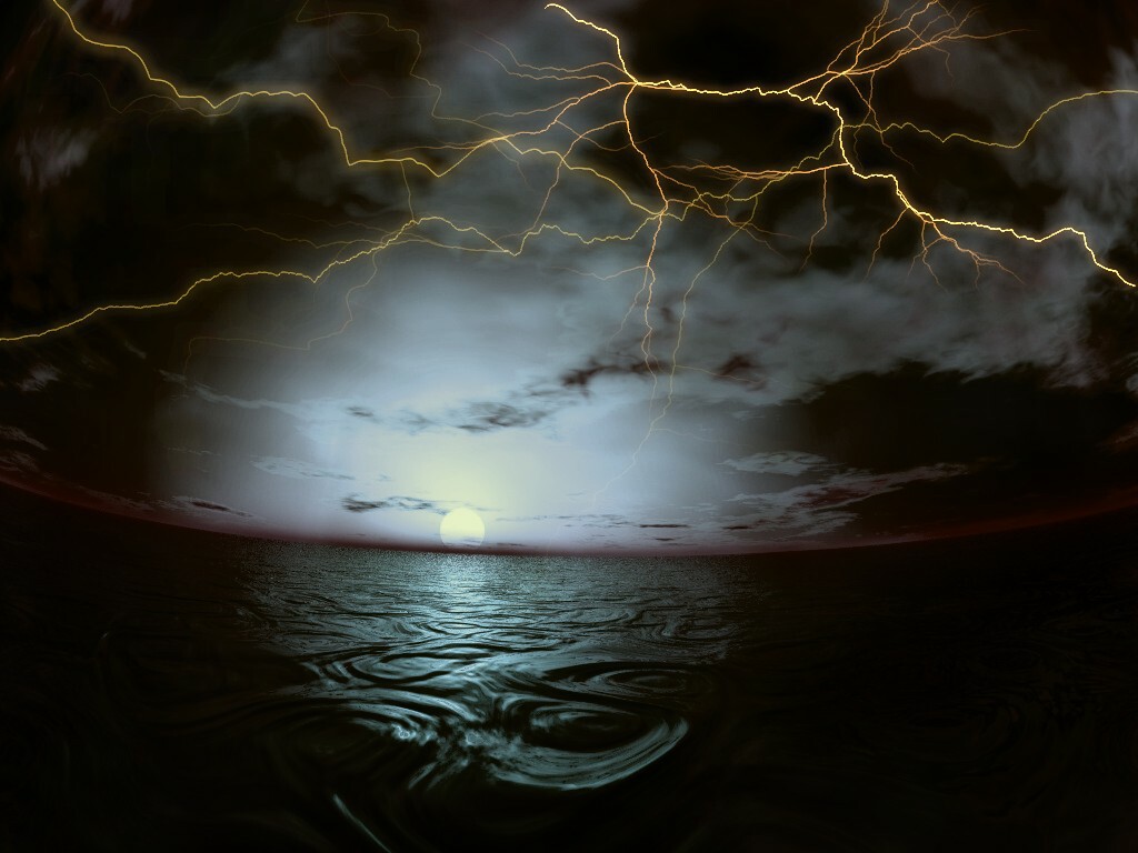Animated Lightning Storm Wallpaper